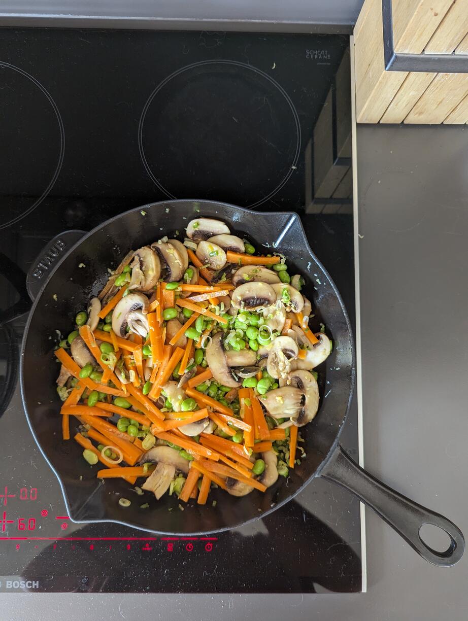 All veggies in a pan